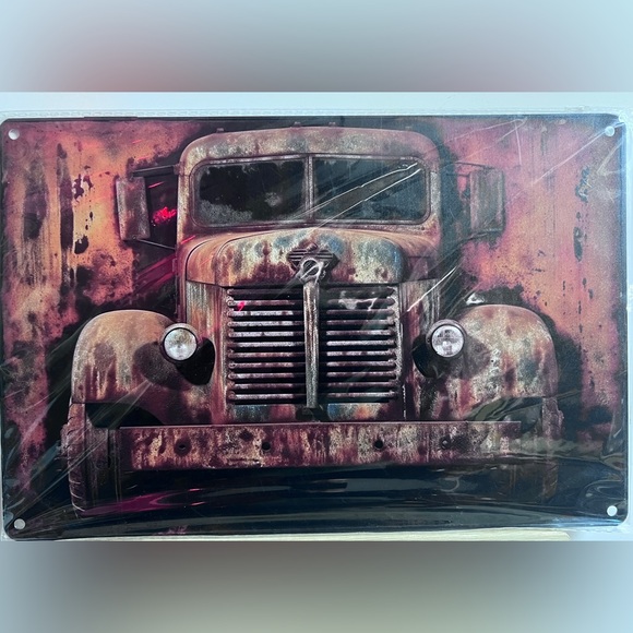 #117 - Brand New Old Truck Sign - Vintage Metal sign - Picture 1 of 1